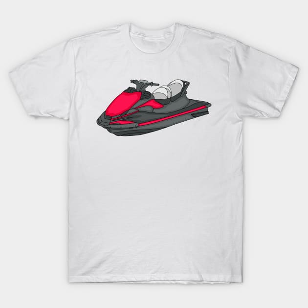 Jet ski cartoon illustration T-Shirt by Cartoons of fun